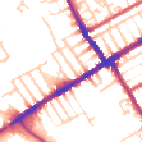 Daytime road noise heatmap for E17 8HP