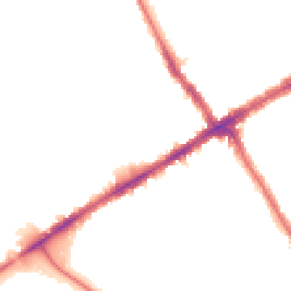 Night-time road noise heatmap for E17 8HP