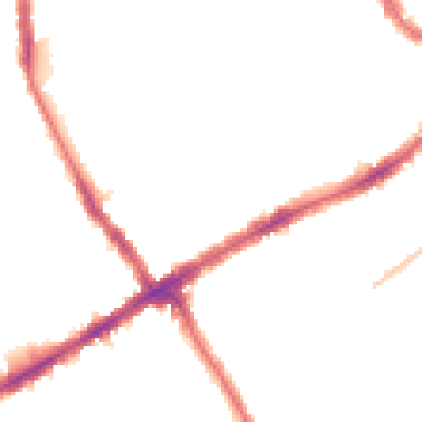 Night-time road noise heatmap for E17 8JG