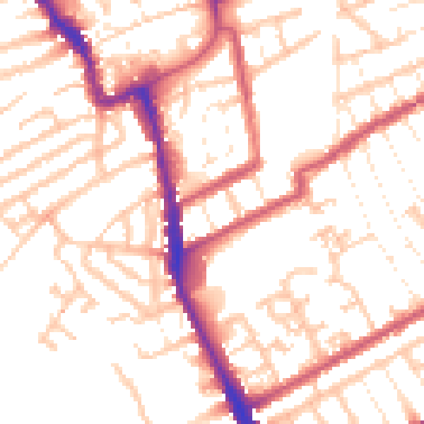 Daytime road noise heatmap for E17 8PN