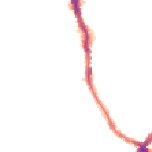 Night-time road noise heatmap for E17 8PZ