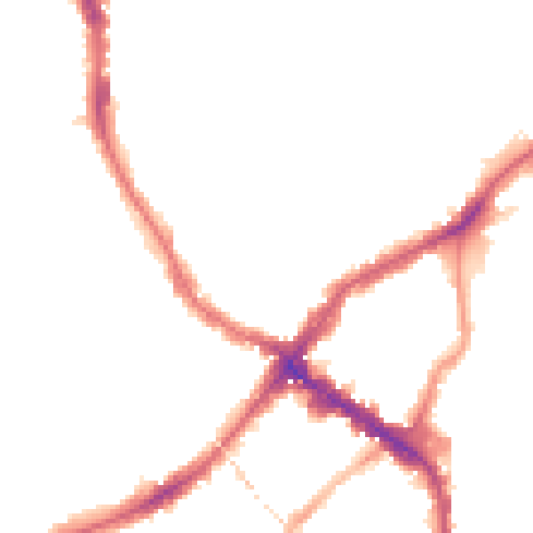 Night-time road noise heatmap for E17 9AY