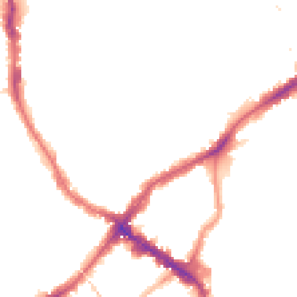 Night-time road noise heatmap for E17 9DB