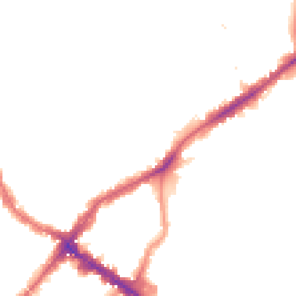 Night-time road noise heatmap for E17 9DF