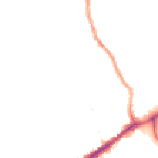 Night-time road noise heatmap for E17 9ES