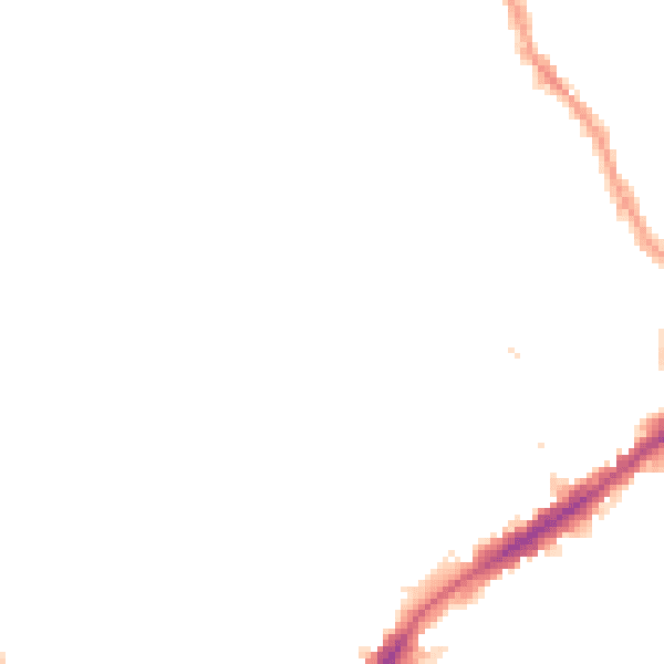 Night-time road noise heatmap for E17 9LS
