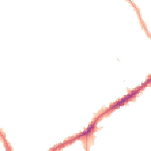 Night-time road noise heatmap for E17 9NB