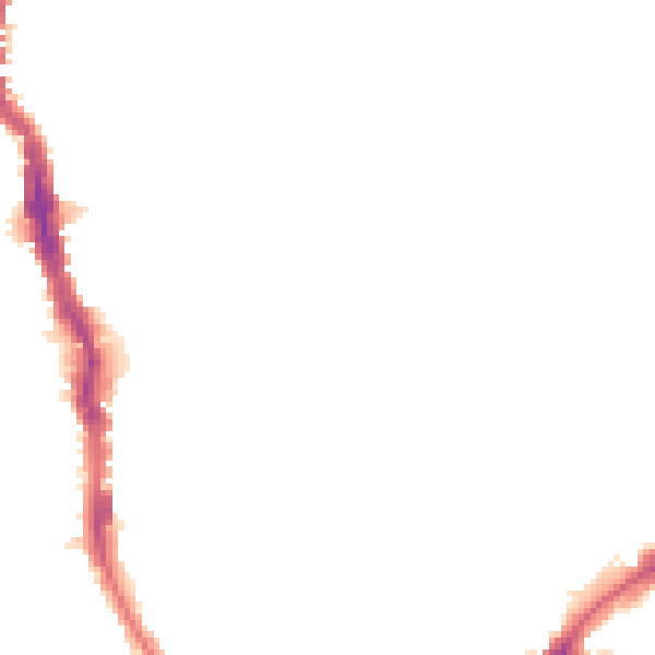 Night-time road noise heatmap for E17 9NH