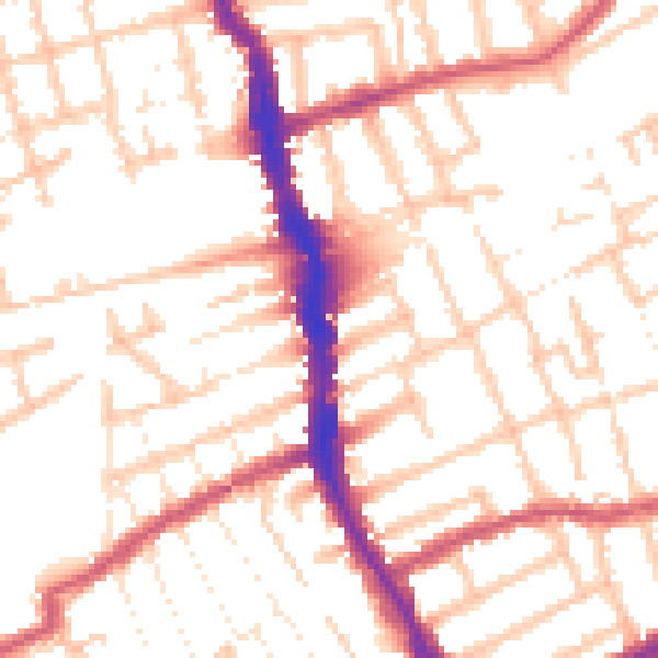 Daytime road noise heatmap for E17 9PP