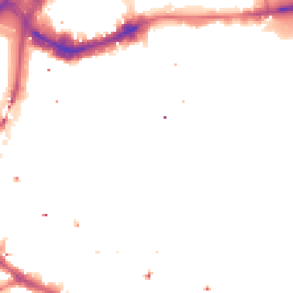 Night-time road noise heatmap for E1W 1BH