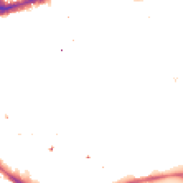 Night-time road noise heatmap for E1W 1LY