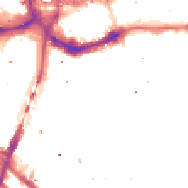 Night-time road noise heatmap for E1W 1LZ