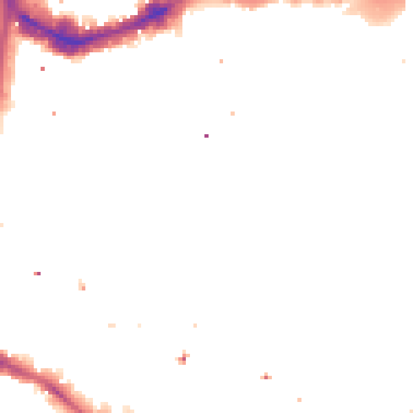 Night-time road noise heatmap for E1W 1NJ
