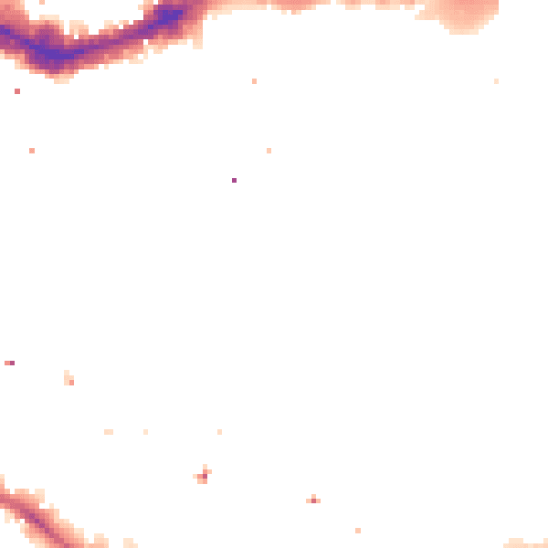 Night-time road noise heatmap for E1W 1NU