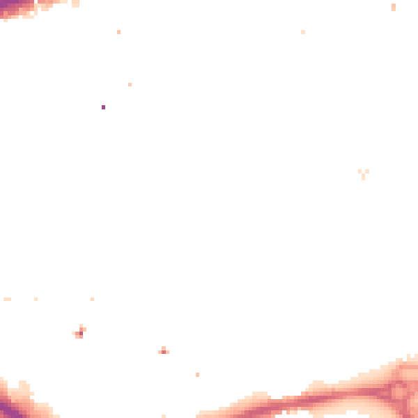 Night-time road noise heatmap for E1W 1PN