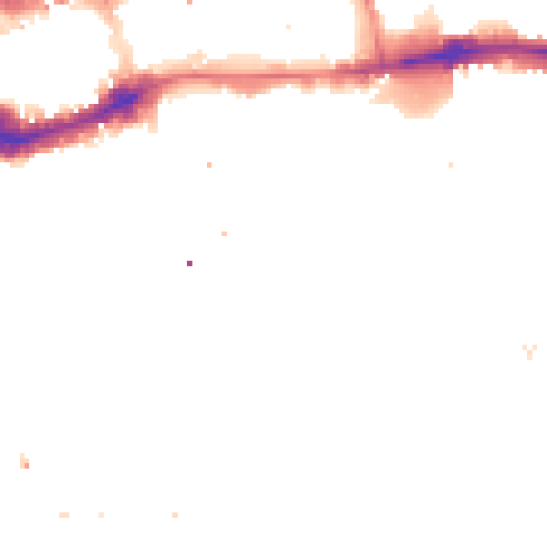 Night-time road noise heatmap for E1W 2UZ