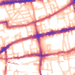 Daytime road noise heatmap for E2 0AG