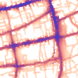 Daytime road noise heatmap for E2 0AP