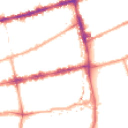 Night-time road noise heatmap for E2 0AR