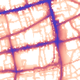 Daytime road noise heatmap for E2 0AS