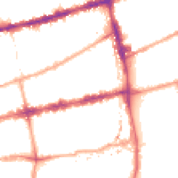Night-time road noise heatmap for E2 0AS