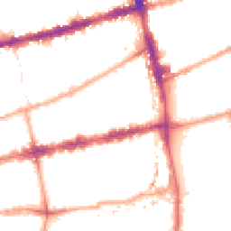 Night-time road noise heatmap for E2 0AU