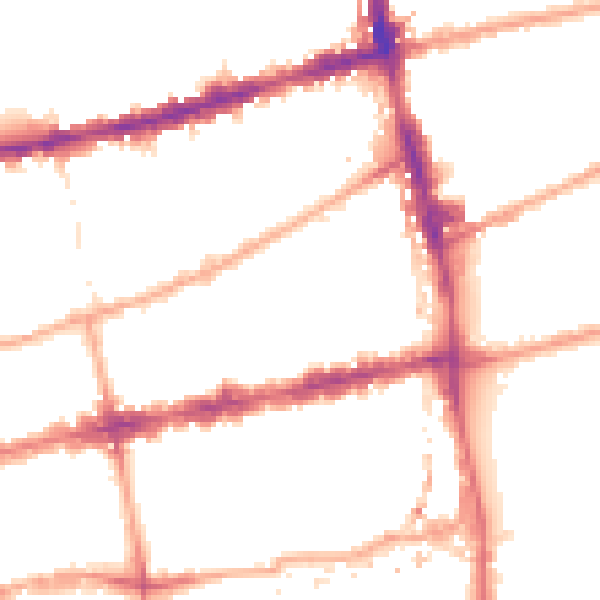 Night-time road noise heatmap for E2 0BA