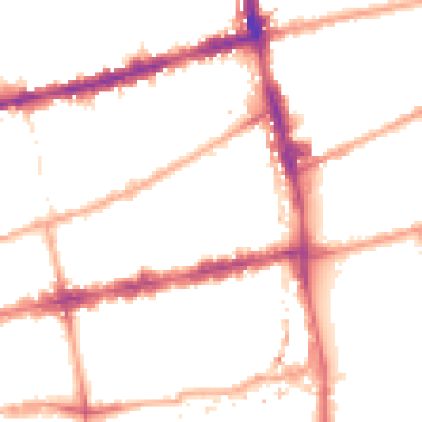 Night-time road noise heatmap for E2 0BD