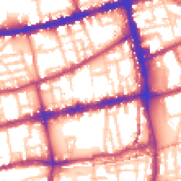 Daytime road noise heatmap for E2 0BF