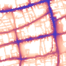 Daytime road noise heatmap for E2 0BG