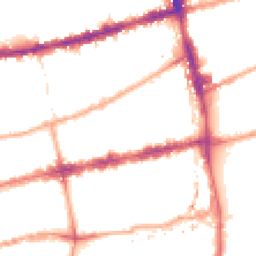 Night-time road noise heatmap for E2 0BJ