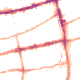 Night-time road noise heatmap for E2 0BQ