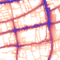 Daytime road noise heatmap for E2 0BZ