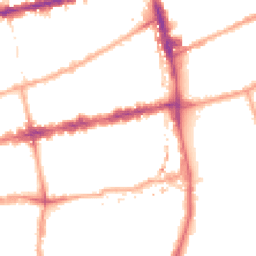 Night-time road noise heatmap for E2 0DL
