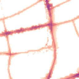 Night-time road noise heatmap for E2 0DP