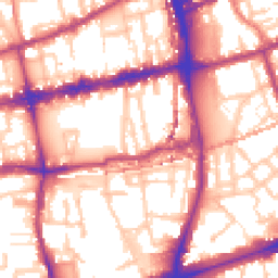 Daytime road noise heatmap for E2 0DX