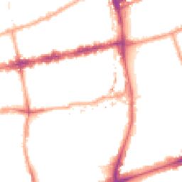 Night-time road noise heatmap for E2 0DX