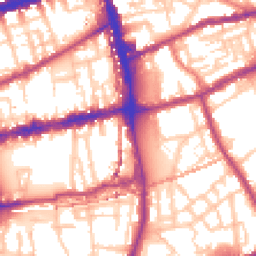 Daytime road noise heatmap for E2 0EL