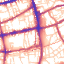 Daytime road noise heatmap for E2 0EQ