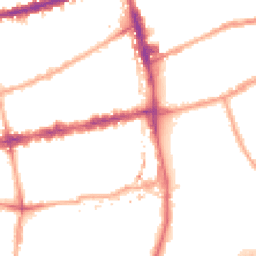 Night-time road noise heatmap for E2 0EQ
