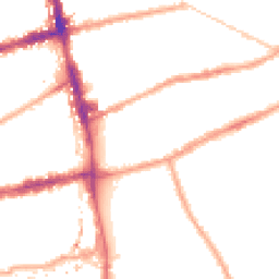 Night-time road noise heatmap for E2 0JQ