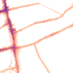 Night-time road noise heatmap for E2 0JW