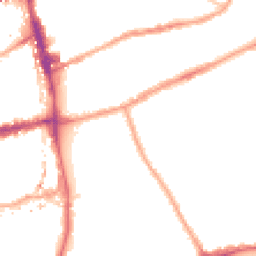 Night-time road noise heatmap for E2 0LJ
