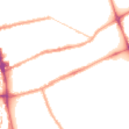 Night-time road noise heatmap for E2 0NF