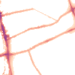 Night-time road noise heatmap for E2 0NH