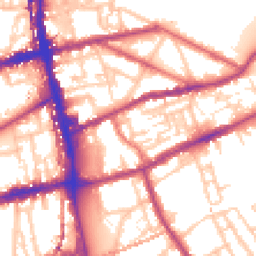 Daytime road noise heatmap for E2 0NJ