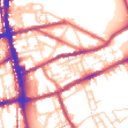 Daytime road noise heatmap for E2 0NN
