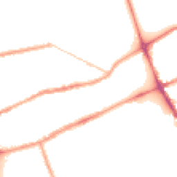 Night-time road noise heatmap for E2 0QS