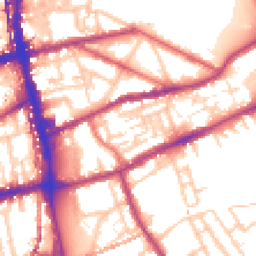Daytime road noise heatmap for E2 0TE