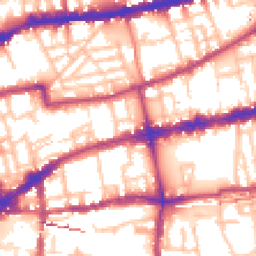 Daytime road noise heatmap for E2 6AS